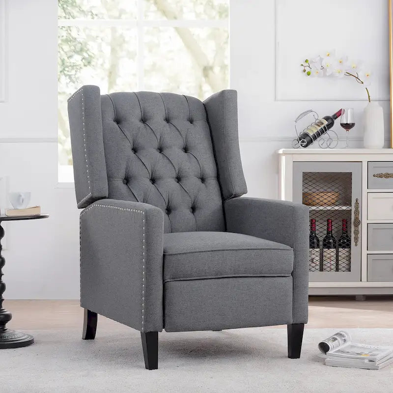 Fauteuil inclinable à oreilles manuel large - 34.45 x 27.16 x 40.55