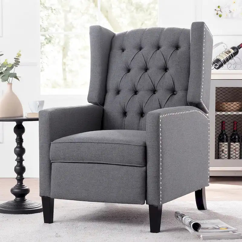 Fauteuil inclinable à oreilles manuel large - 34.45 x 27.16 x 40.55
