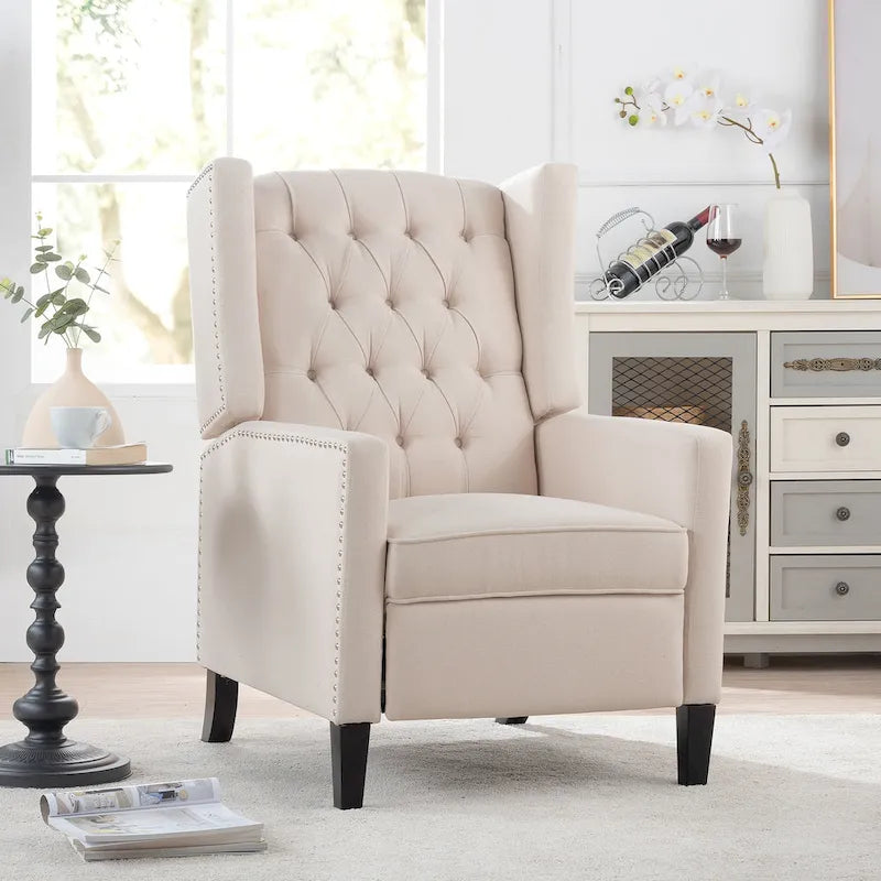 Fauteuil inclinable à oreilles manuel large - 34.45 x 27.16 x 40.55