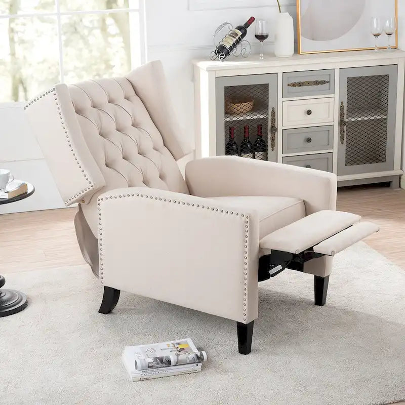 Fauteuil inclinable à oreilles manuel large - 34.45 x 27.16 x 40.55