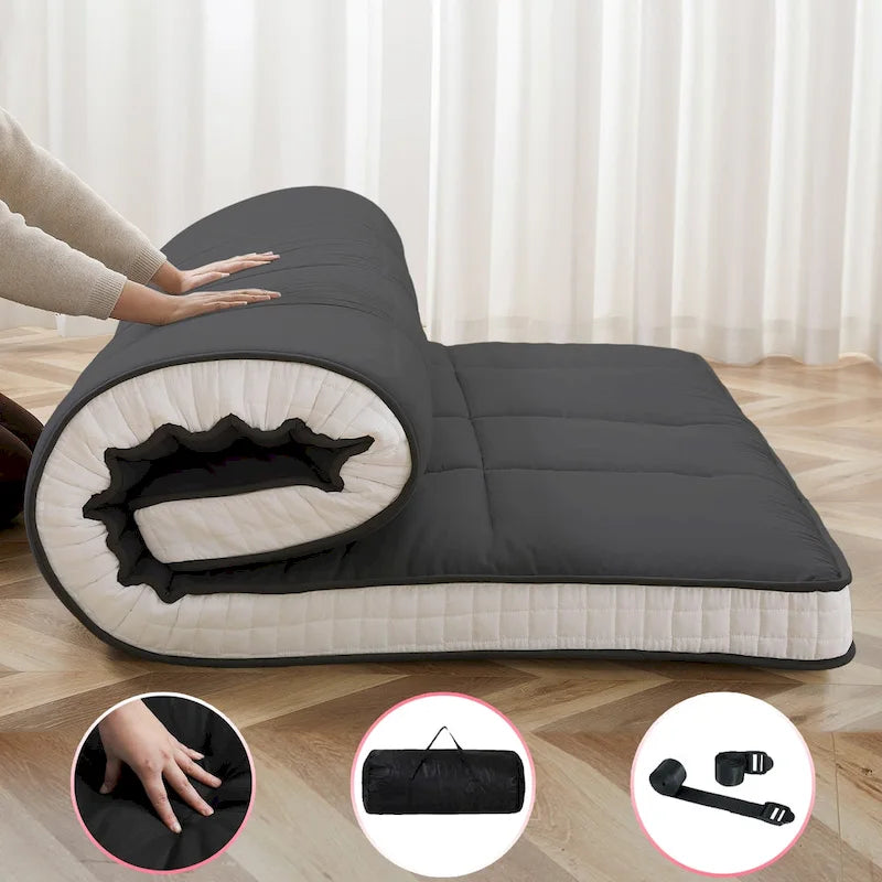 Roll-up-Bodenmatratze im japanischen Stil mit Aufbewahrungstasche