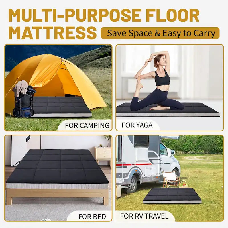 Roll-up-Bodenmatratze im japanischen Stil mit Aufbewahrungstasche