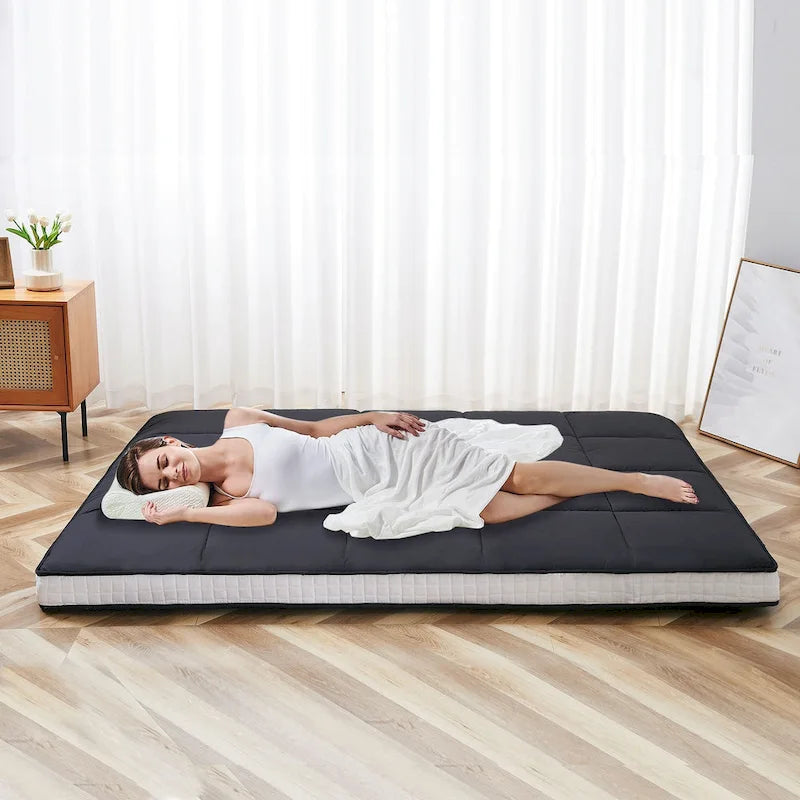 Roll-up-Bodenmatratze im japanischen Stil mit Aufbewahrungstasche