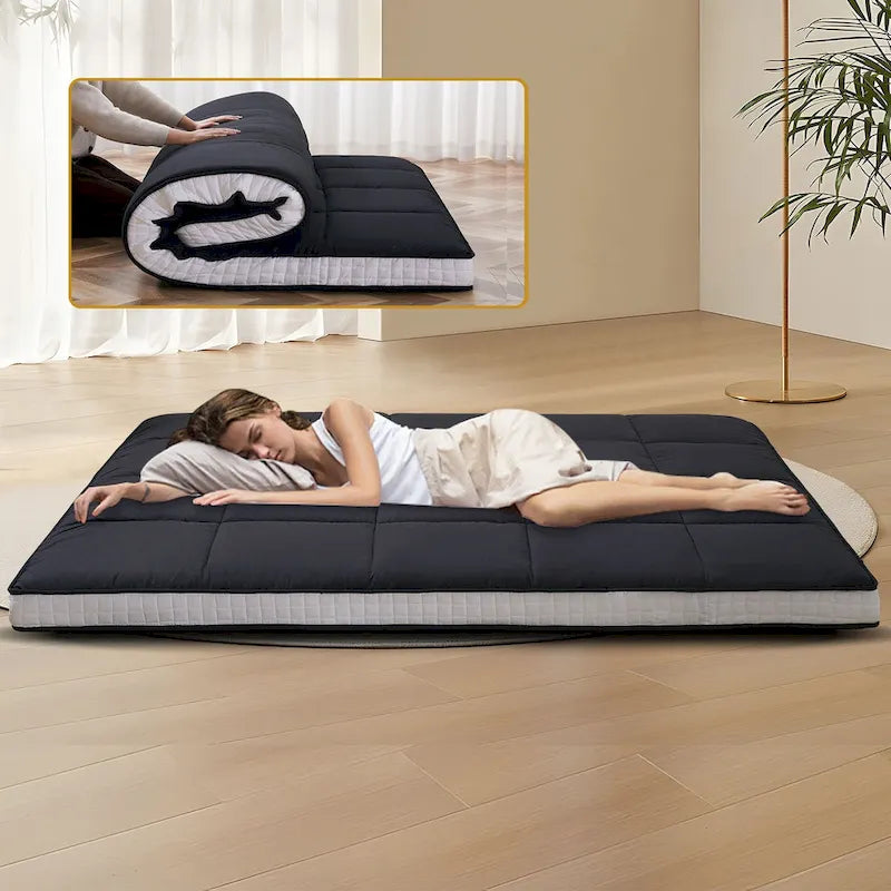 Roll-up-Bodenmatratze im japanischen Stil mit Aufbewahrungstasche