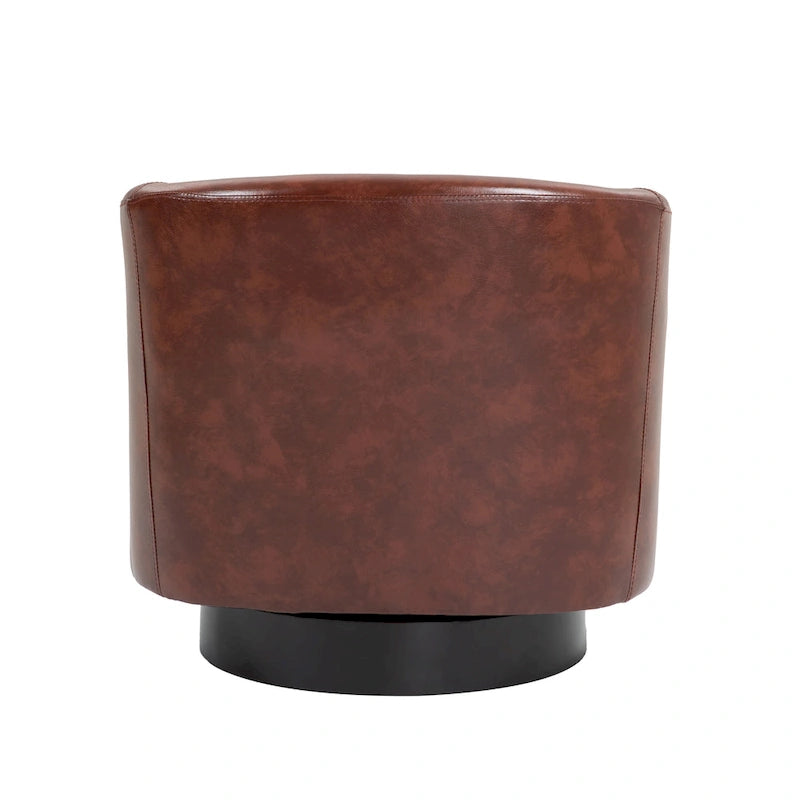 Juego de 2 sillas decorativas de tela giratorias 360, sillones tipo barril