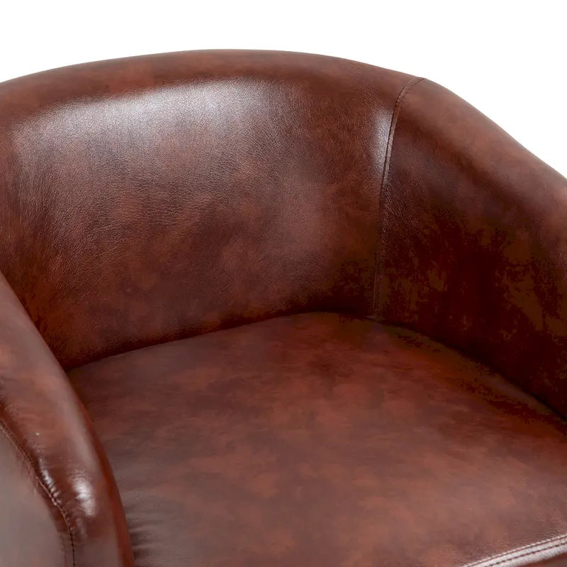 Juego de 2 sillas decorativas de tela giratorias 360, sillones tipo barril