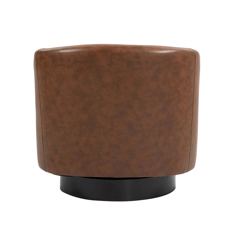 Juego de 2 sillas decorativas de tela giratorias 360, sillones tipo barril