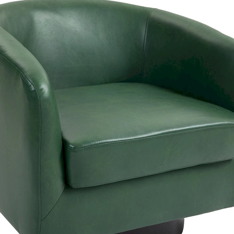 Juego de 2 sillas decorativas de tela giratorias 360, sillones tipo barril