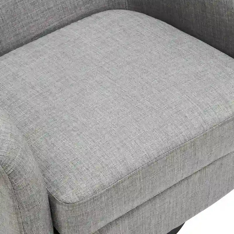 Moderne drehbare Akzentsessel mit 360°-Funktion, Sessel mit Schalenform und Armlehnen