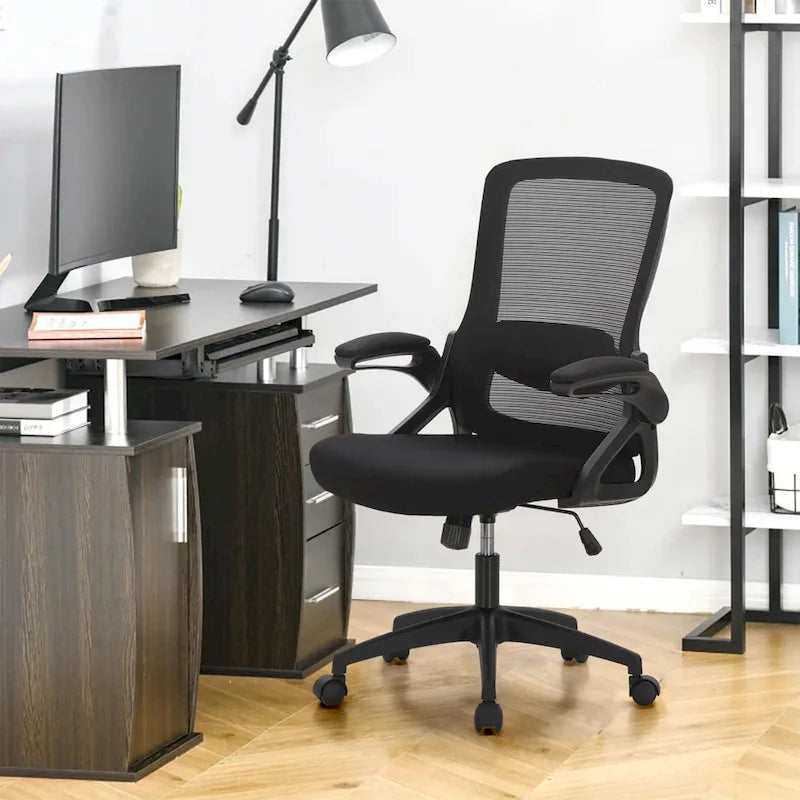Ergonomischer Bürostuhl aus Netzstoff mit hoher Rückenlehne, drehbarer Chefsessel für den Computer