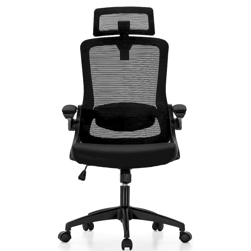 Ergonomischer Bürostuhl aus Netzstoff mit hoher Rückenlehne, drehbarer Chefsessel für den Computer