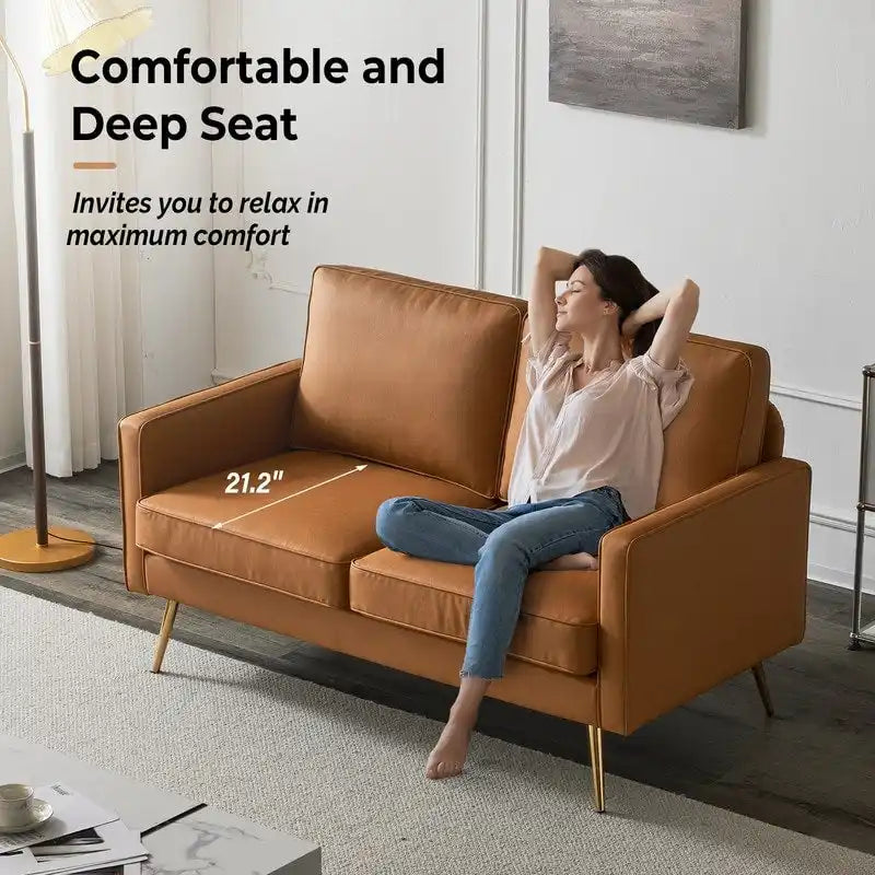 Modernes 56-Zoll-Zweisitzersofa