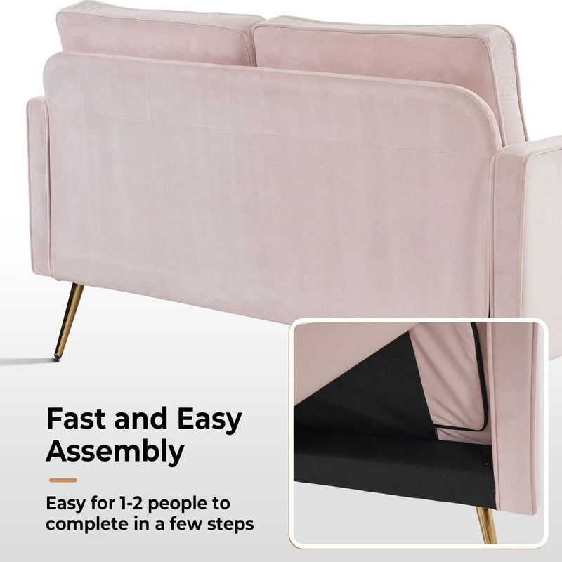 Modernes 56-Zoll-Zweisitzersofa