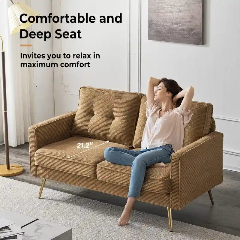Modernes 56-Zoll-Zweisitzersofa