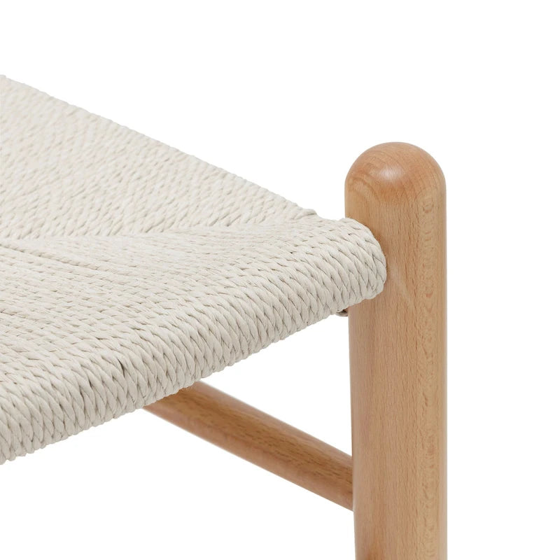 Sillas tejidas con estructura de madera maciza (juego de 2)
