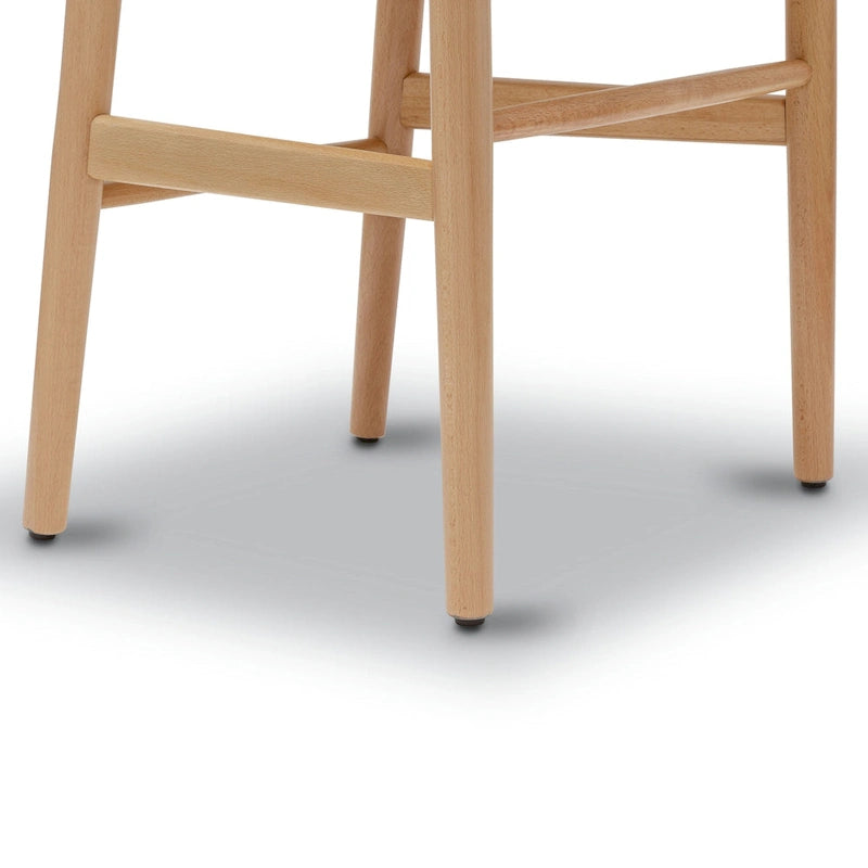 Sillas tejidas con estructura de madera maciza (juego de 2)