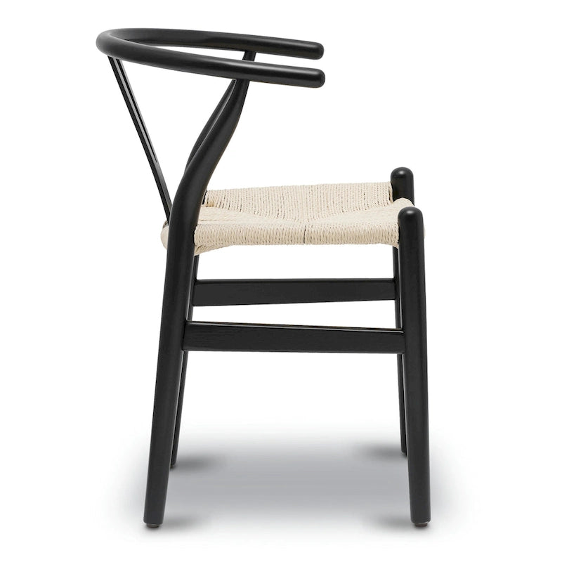 Sillas tejidas con estructura de madera maciza (juego de 2)