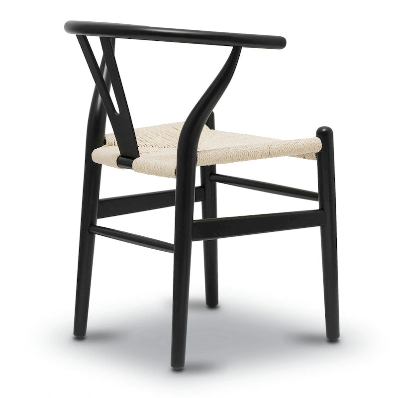 Sillas tejidas con estructura de madera maciza (juego de 2)