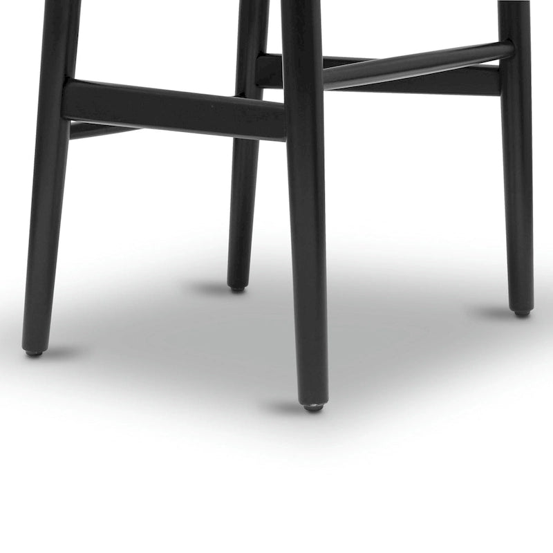Sillas tejidas con estructura de madera maciza (juego de 2)