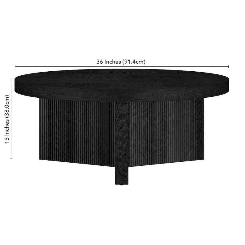 36 Zoll breiter runder Couchtisch - 36 Zoll breit