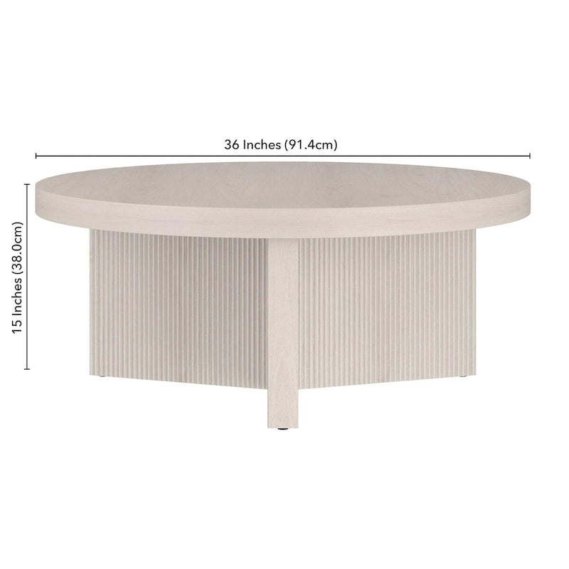 36 Zoll breiter runder Couchtisch - 36 Zoll breit